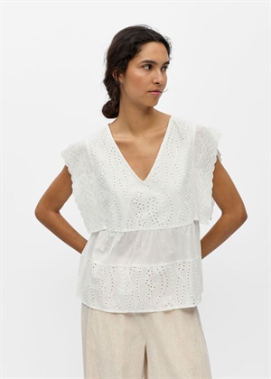 Jovanna sl v-neck top Cloud Dancer Object 